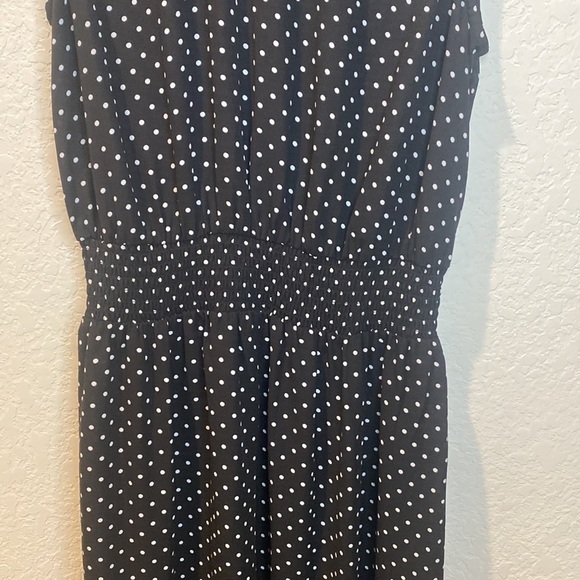 Nanette Lepore Polka Dot Sleeveless Ruffle Hem Dress - Size 6 - Picture 5 of 10